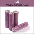 Подлинная LG Mg1 (2900mAh / 10A) 18650 Аккумуляторные батареи для E Cig